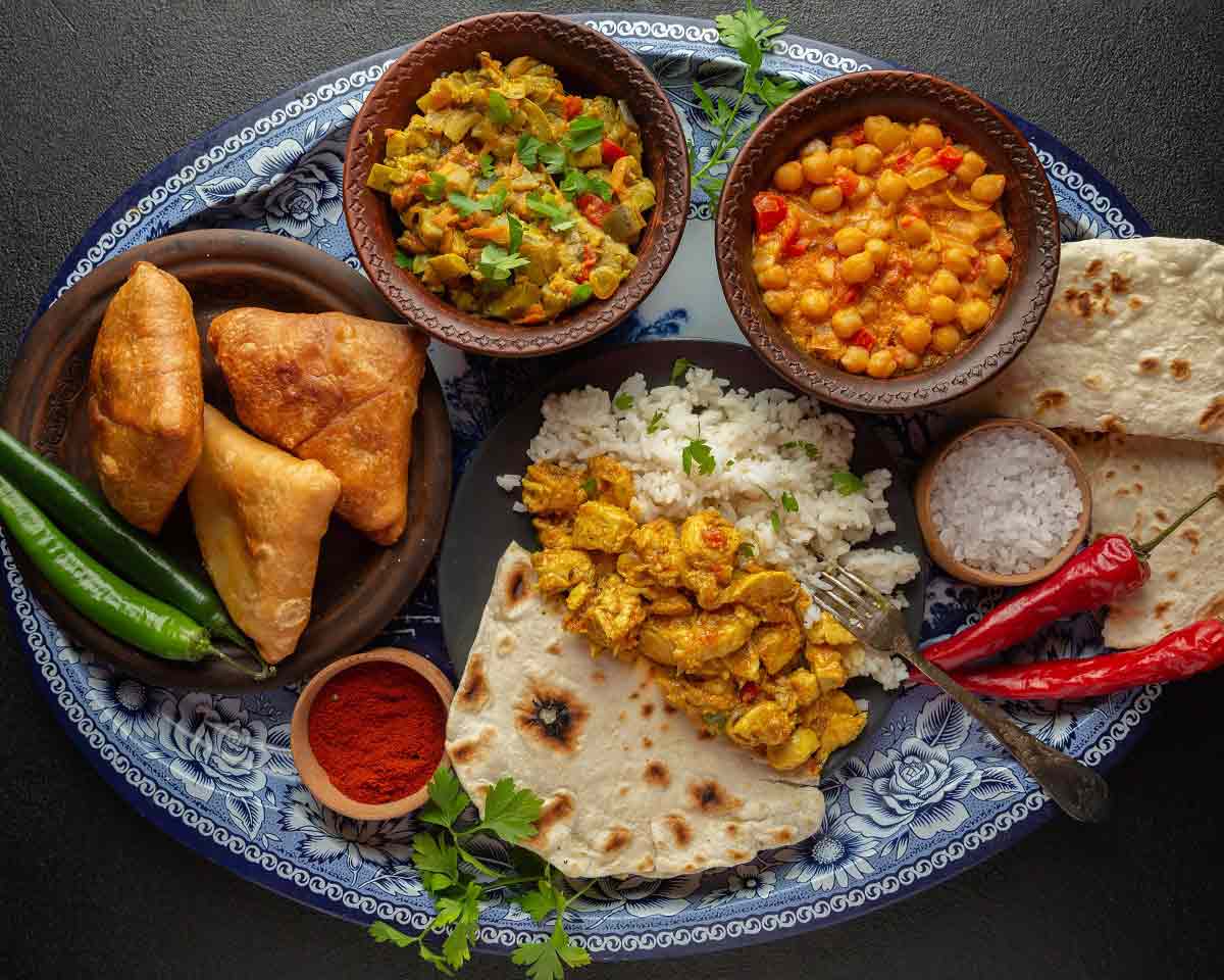 Delicious Indian Food Tray | Shanti Suman Resort | Sanand | Ahmedabad | Gujarat
